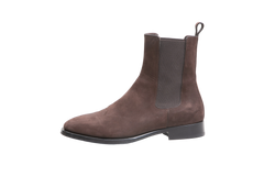 THE ROW BOOTS GRUNGE CHELSEA SUEDE BROWN - 36 1/2 BR