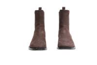 THE ROW BOOTS GRUNGE CHELSEA SUEDE BROWN - 36 1/2 BR