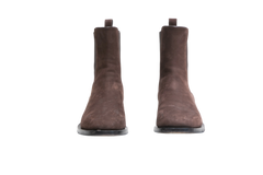 THE ROW BOOTS GRUNGE CHELSEA SUEDE BROWN - 36 1/2 BR