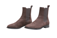 THE ROW BOOTS GRUNGE CHELSEA SUEDE BROWN - 36 1/2 BR