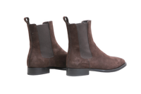 THE ROW BOOTS GRUNGE CHELSEA SUEDE BROWN - 36 1/2 BR