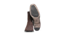 THE ROW BOOTS GRUNGE CHELSEA SUEDE BROWN - 36 1/2 BR