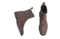THE ROW BOOTS GRUNGE CHELSEA SUEDE BROWN - 36 1/2 BR