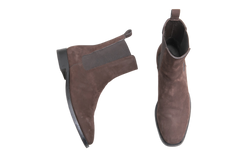 THE ROW BOOTS GRUNGE CHELSEA SUEDE BROWN - 36 1/2 BR