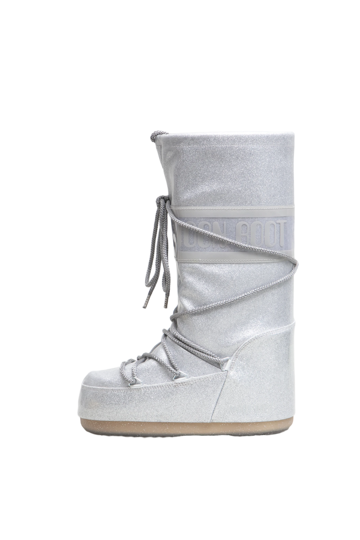 MOON BOOT SNOW BOOTS ICON GLITTER SILVER - 36 BR