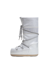 MOON BOOT SNOW BOOTS ICON GLITTER SILVER - 36 BR