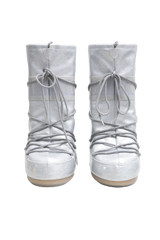 MOON BOOT SNOW BOOTS ICON GLITTER SILVER - 36 BR