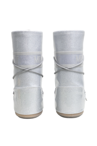 MOON BOOT SNOW BOOTS ICON GLITTER SILVER - 36 BR