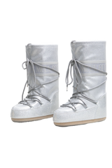 MOON BOOT SNOW BOOTS ICON GLITTER SILVER - 36 BR