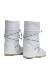 MOON BOOT SNOW BOOTS ICON GLITTER SILVER - 36 BR