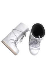 MOON BOOT SNOW BOOTS ICON GLITTER SILVER - 36 BR