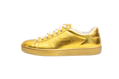 GUCCI SNEAKER ACE METALLIC GOLD - 33 1/2 BR