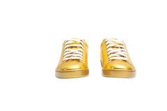 GUCCI SNEAKER ACE METALLIC GOLD - 33 1/2 BR
