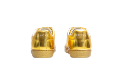 GUCCI SNEAKER ACE METALLIC GOLD - 33 1/2 BR