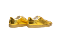 GUCCI SNEAKER ACE METALLIC GOLD - 33 1/2 BR