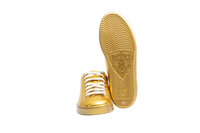 GUCCI SNEAKER ACE METALLIC GOLD - 33 1/2 BR