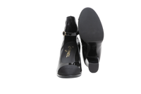 CHANEL MARY JANE CHUNKY HEEL PATENT BLACK - 35 BR