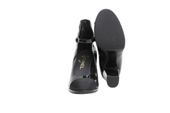 CHANEL MARY JANE CHUNKY HEEL PATENT BLACK - 35 BR