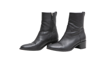 DIOR ANKLE BOOT ZIPPER BLACK - 35 BR