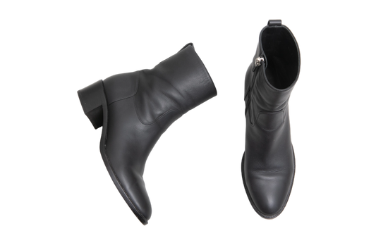 DIOR ANKLE BOOT ZIPPER BLACK - 35 BR