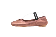 MIU MIU SAPATILHA SATIN COCOA BROWN ELASTIC - 37 BR