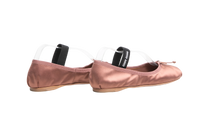 MIU MIU SAPATILHA SATIN COCOA BROWN ELASTIC - 37 BR