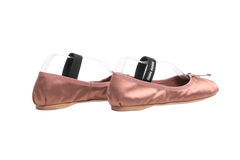 MIU MIU SAPATILHA SATIN COCOA BROWN ELASTIC - 37 BR