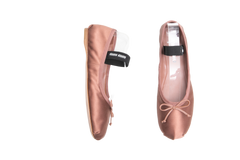 MIU MIU SAPATILHA SATIN COCOA BROWN ELASTIC - 37 BR