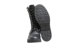 FENDI BOOTIE ROCKOKO FF LEATHER & FABRIC - 35 BR