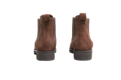 LORO PIANA ANKLE BOOT LACE UP BROWN SUEDE - 35 1/2 BR