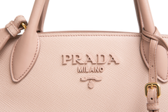 PRADA MONOCHROME TOTE SMALL SAFFIANO CIPRIA
