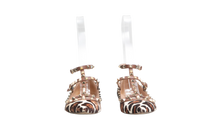 VALENTINO BALLERINA FLATS ROCKSTUD LEOPARD PRINT - 38 BR