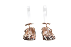 VALENTINO BALLERINA FLATS ROCKSTUD LEOPARD PRINT - 38 BR