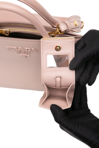 PRADA MONOCHROME TOTE SMALL SAFFIANO CIPRIA