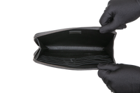 BOTTEGA POUCH ORGANIZER INTRECCIATO ZIPPER BEIGE