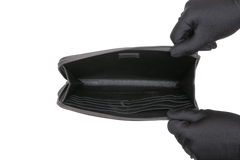 BOTTEGA POUCH ORGANIZER INTRECCIATO ZIPPER BEIGE