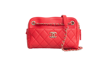 CHANEL CAMERA BAG POUCH RED CAVIAR