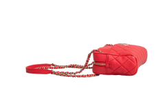 CHANEL CAMERA BAG POUCH RED CAVIAR