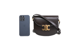 CELINE TRIOMPHE BESACE CLEA DARK BROWN
