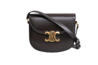 CELINE TRIOMPHE BESACE CLEA DARK BROWN