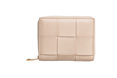 BOTTEGA WALLET CASSETTE INTRECCIATO BEIGE