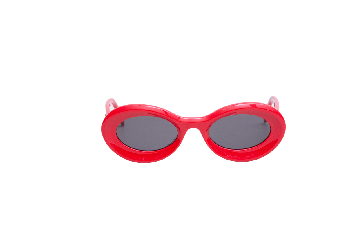 LOEWE LOEWE X PAULA'S IBIZA OVAL ACETATE RED