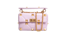 VALENTINO ROMAN STUD TOP HANDLE LILAC
