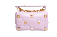 VALENTINO ROMAN STUD TOP HANDLE LILAC