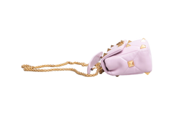 VALENTINO ROMAN STUD TOP HANDLE LILAC