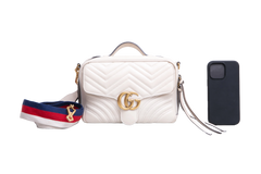 GUCCI GG MARMONT CAMERA BOX ZIP AROUND OFF WHITE
