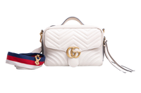 GUCCI GG MARMONT CAMERA BOX ZIP AROUND OFF WHITE