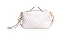 GUCCI GG MARMONT CAMERA BOX ZIP AROUND OFF WHITE
