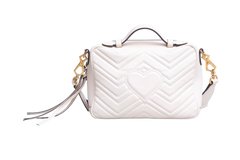 GUCCI GG MARMONT CAMERA BOX ZIP AROUND OFF WHITE