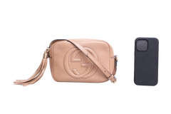 GUCCI SOHO DISCO CAMERA BAG BEIGE